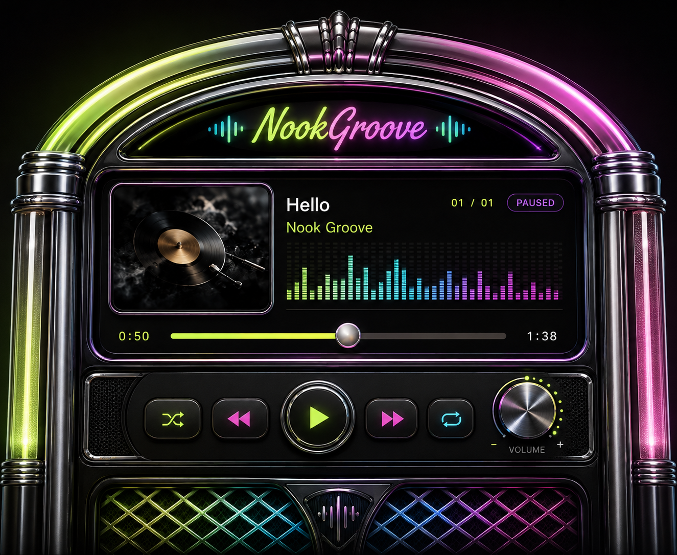 Neon Jukebox premium player preview
